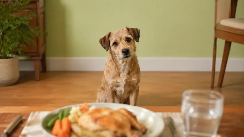 Dog Staring During Meal Time